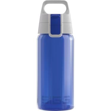 Imagem de SIGG Garrafa de água infantil VIVA ONE Blue sem BPA (0,5 L), garrafa de água infantil com tampa à prova de derramamento, garrafa infantil leve feita de polipropileno