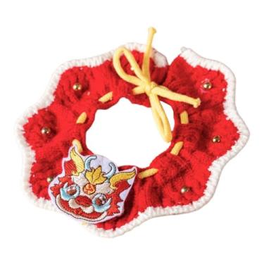 Imagem de Whtkoph Coleira de Tricô para Gatos, Cachecol para Colar de Gatinhos, Acessórios para Fotos E Animais de Estimação, Babador de Crochê Ajustável para Gatinhos