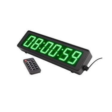 Imagem de Cronômetro Relógio digital de parede para academia - RF - Raffs, Verde