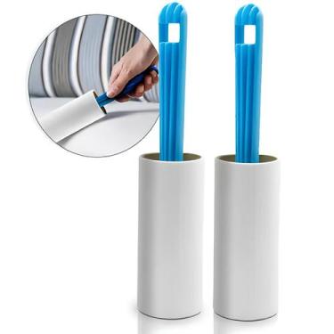 Imagem de Kit 2 Removedor De Pelos Adesivo Giratório 60 Folhas 20cm - Gici Home
