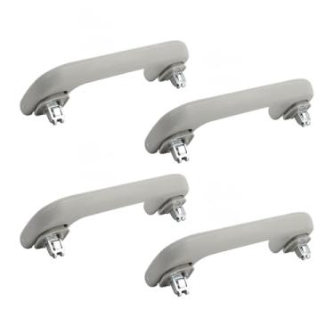 Imagem de Zhjvihx Traseira de Telhado Interno Puxar Puxar Garra de Teto Interior de Teto Interior Corrimão Com Gancho, 4pcs Card de Teto de Carro Puxar Puxar Alça Esquerda (Cinza claro)