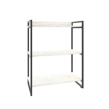 Imagem de Estante Kuadra 80x40x104cm C/03 Prateleiras Snow / Snow /