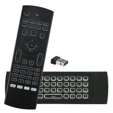 Imagem de Controle Remoto Universal, Air Mouse, LED, Teclas Iluminadas para PC e TV