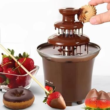 Imagem de Máquina Fazer Fondue Chocolate Fonte Cascata 3 Andares Eletrico - ZEM