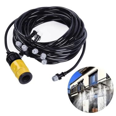 Imagem de Mangueira Climatizadora Aspersos Kit Jardim Irrigação Nevoa