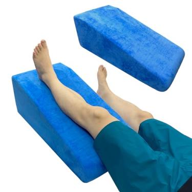 Imagem de bibahala Travesseiro de elevação de pernas, almofada de cunha após a substituição do joelho, auxiliares de recuperação pós-cirurgia para alívio da dor no quadril perna pé joelho quadril equipamento de