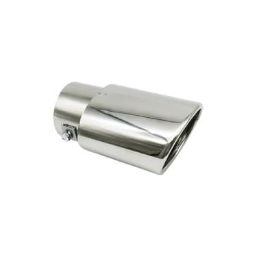 Imagem de Ponteira Escapamento Esportiva Automotivo Inox Modelo Reto (2 Unidades,Direto)