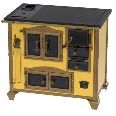 Imagem de Fogao a Lenha Venax n 2 Imperador Premium Caldeira Amarelo SE