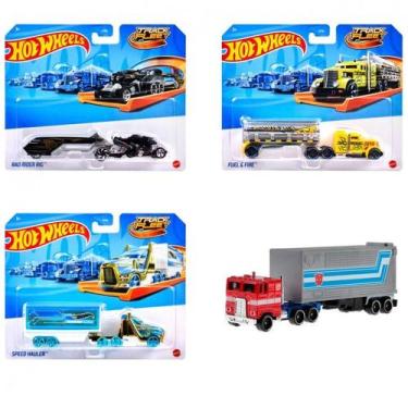 Imagem de Hyt56 hot wheels caminhao track fleet sortimento - MATTEL