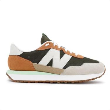 Imagem de Tênis New Balance 237 Masculino (44, Verde/Bege)