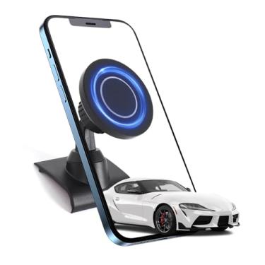 Imagem de CHEAYAR Suporte de telefone para carro compatível com Toyota Supra GR A90 A91 MK5 2019-2024 console central painel suporte de telefone suporte magnético acessórios de clipe de painel (modelo B)