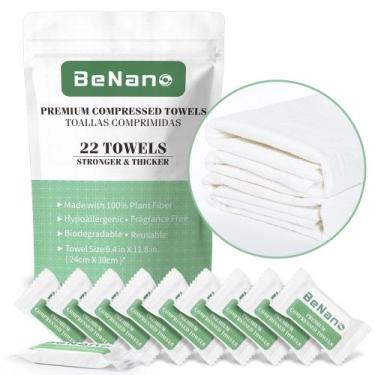 Imagem de Toalhas de rosto comprimidas descartáveis Benano Premium x100
