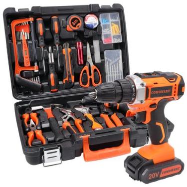 Imagem de Conjunto de ferramentas: furadeira sem fio COMOWARE 20V com 120 unidad