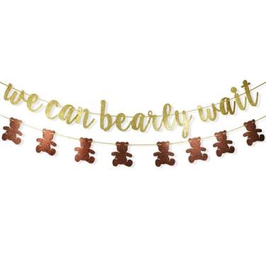 Imagem de Banner We Can Early Wait Baby Shower Tema de ursinho de pelúcia - FOZE