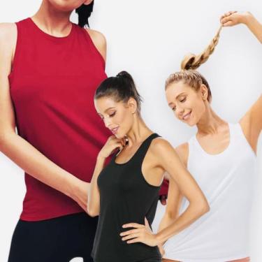 Imagem de Regata Camiseta Corrida Academia Fitness Feminina POLIAMIDA 230 - IRON