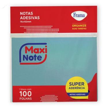 Imagem de Bloco adesivo Frama maxi note 76X102mm azul 100 folhas