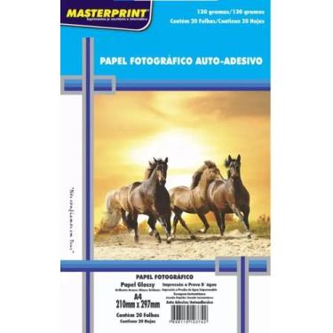 Imagem de Glossy A4 130g Masterprint adesivo com 20 folhas