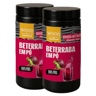 Imagem de Kit 2 Beterraba Desidratada Em Pó 100% Pura 454g Wood