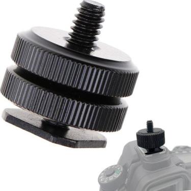 Imagem de Adaptador Sapata Câmera Dslr/Cam Parafuso 1/4 Acessório Flash Luz Led 