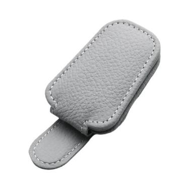 Imagem de Óculos De Sol Magnéticos De Couro Para Carro, Suporte Para Viseira Sol