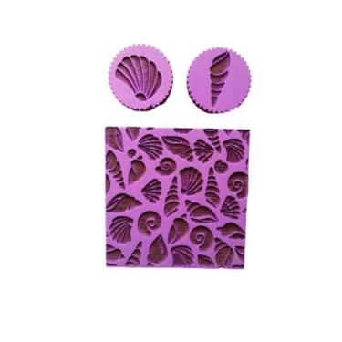 Imagem de KTX08 Kit Marcador textura pasta americana biscuit confeitaria mar - C