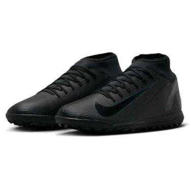 Imagem de Nike Tênis de futebol masculino Mercurial Superfly 10 Club TF cano alto, Black Deep Jungle, 36 EU