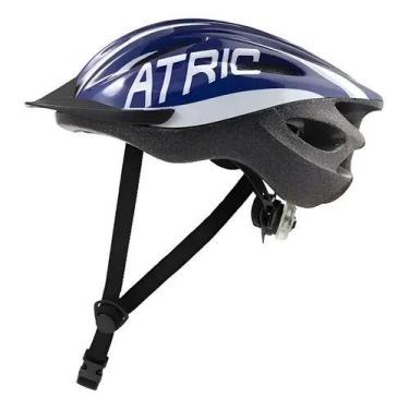 Imagem de Capacete Atrio Mtb 2.0 Com Led Traseiro Bike Azul e Branco, M