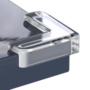 Imagem de Protetores de canto de mesa em silicone | Capas protetoras de segurança (4,Quadrado)