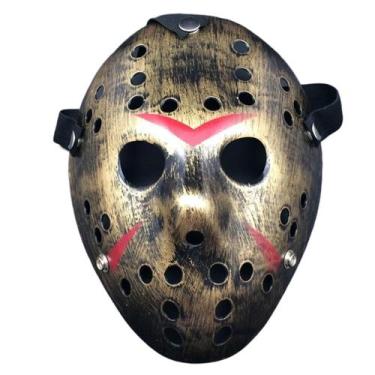 Imagem de Máscara de Halloween JOYFISCO Máscara de hóquei de terror de Halloween