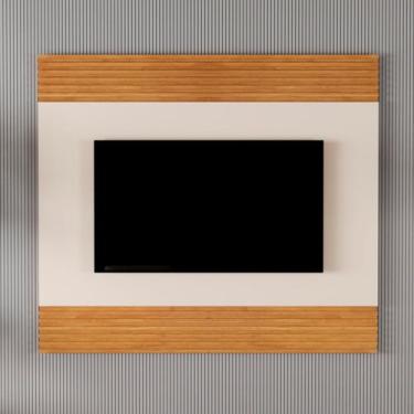 Imagem de Painel Ripado para Tv até 58 Polegadas 100% MDF Madrid 160cm - Mavaula