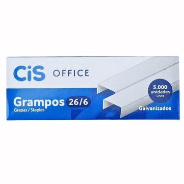 Imagem de Grampo galvanizado 26/6 c/ 5000 unidades Cis