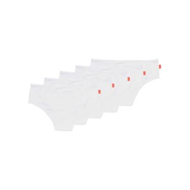 Imagem de Kit com 5 Calcinhas Infantil Sanny 211559, Branco, G