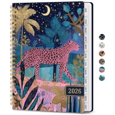 Imagem de Agenda 2026 – Agenda semanal e mensal, janeiro de 2026 a dezembro de 2026, agenda de calendário 2026 com encadernação em espiral, bolso interno, perfeito para material escolar de escritório em casa