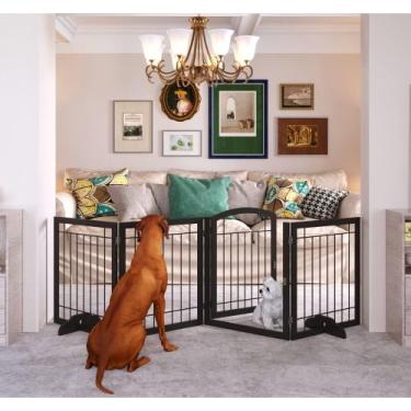 Imagem de Porta de passagem extra larga para cães JSB 244x76 cm
