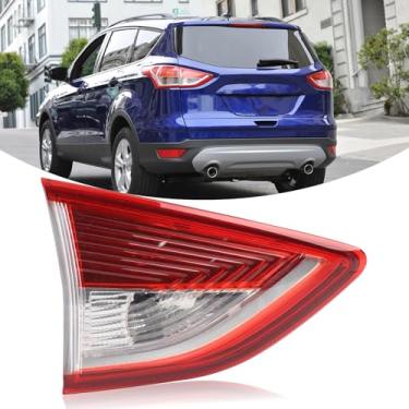Imagem de YEQSHNG Conjunto de luz traseira interna compatível com lâmpada traseira de escape Ford 2013-2016 substituição do lado esquerdo do motorista