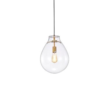 Imagem de Lustre Pendente Skylight Tommy 3039 P E27 Bivolt Dourado/Transparente SKY-3039TP