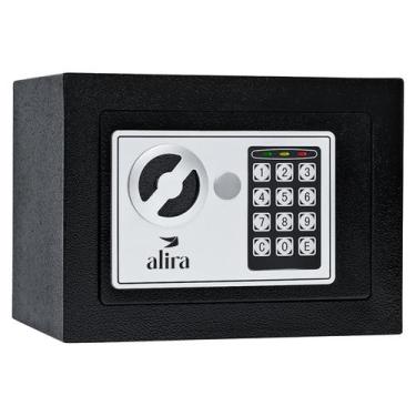 Imagem de Cofre Eletrônico em Aço com Teclado para Senha e 2 Chaves Alira Home M