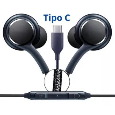 Imagem de Fone Tipo C S20 FE S21 Plus S21+ S22 Ultra S23 ultra A34 A53 A54 A73 M