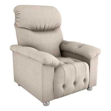 Imagem de Poltrona Retrátil e Reclinável 83cm Tecido Suede Multimóveis Cr45262 B