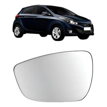 Imagem de Lente Retrovisor HB20 2012 a 2019 Convexa SEM BASE - Refil, Direito Pa