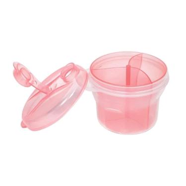 Imagem de Pote Dosador Leite em Pó 300ml Prático com Divisória Interna Removível Atóxico Buba