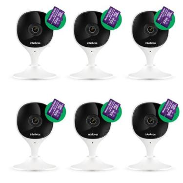 Imagem de Kit 6 Câmeras Imx Wi-fi C/ Cartão de Memória 32Gb Intelbras