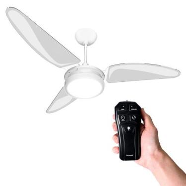 Imagem de KIT Ventilador De Teto com Led 6500k Pás de Policarbonato Resistente a