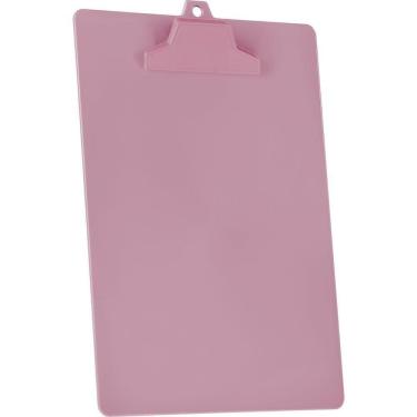Imagem de Prancheta Plástica Ofício com Prendedor Plástico Rosa 2un