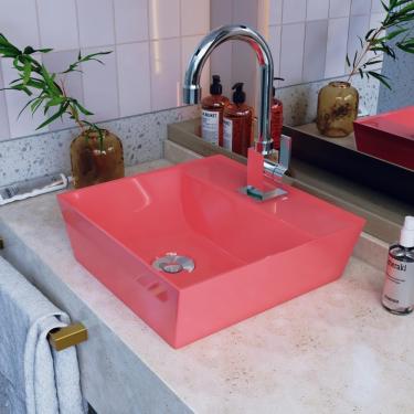 Imagem de Cuba Apoio Angular Quadrada Volcano Aq33w Rosa