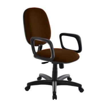 Imagem de Cadeira Diretor Para Escritório Com Braços Linha Uno Marrom