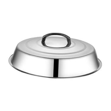 Imagem de FytStycale Tampa para Panela de 32cm, Tampa para Molho, para Utensílios de Cozinha, Fácil de Limpar, com Alça, Domo para Derreter Queijo, Ideal para Camping,
