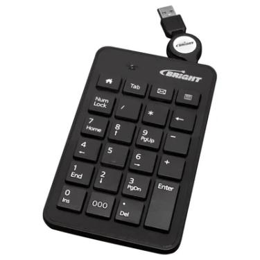 Imagem de Teclado Bright USB, 23 Teclas Numéricas, Retrátil