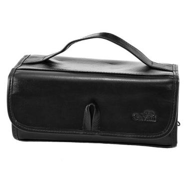 Imagem de Necessaire CRISTAL em Couro Galvani, Preto