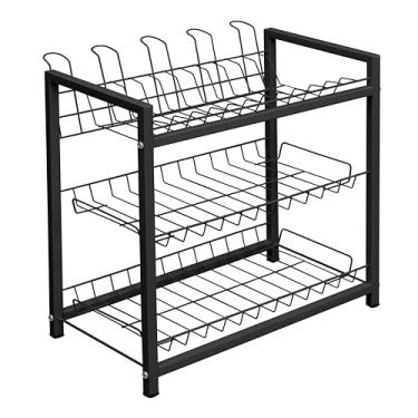 Imagem de Escorredor de Louça Triplo Açomix Cor Preto